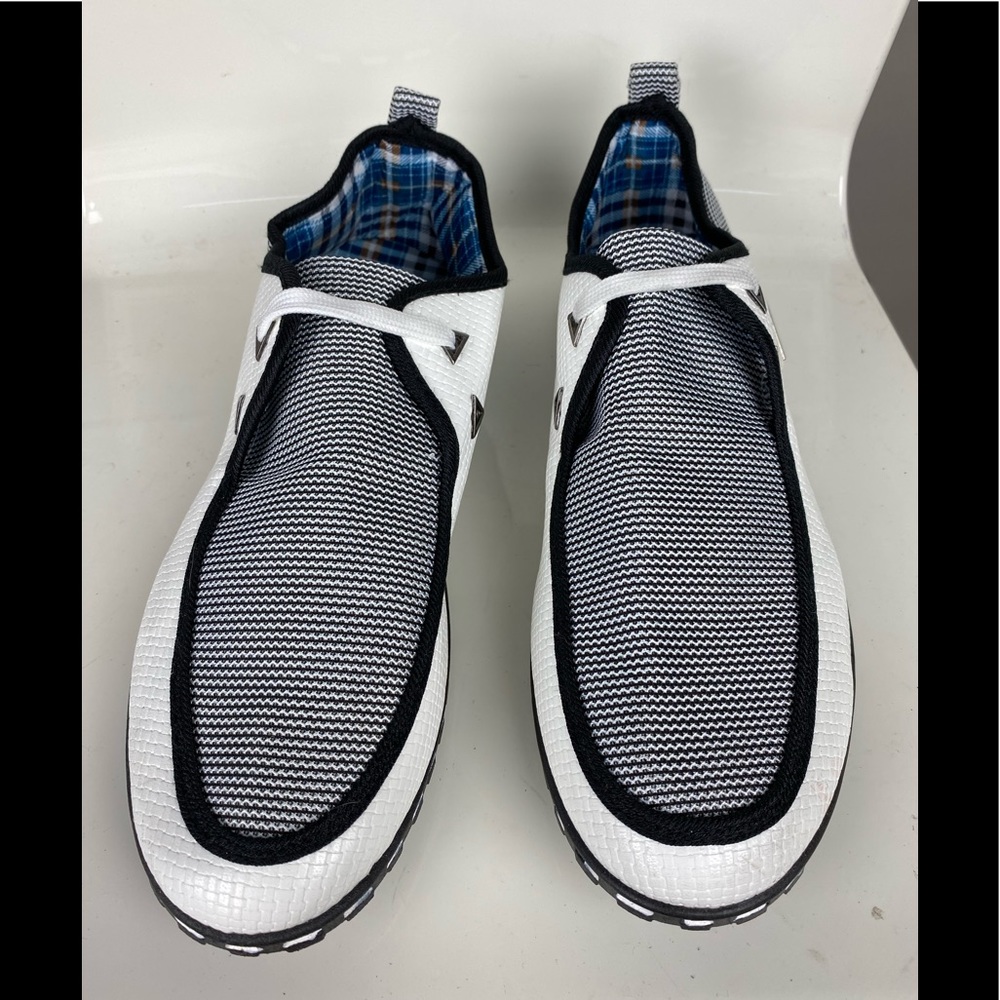 SHOENS Ultralight Canvas Men's White Sneaker Sz 47